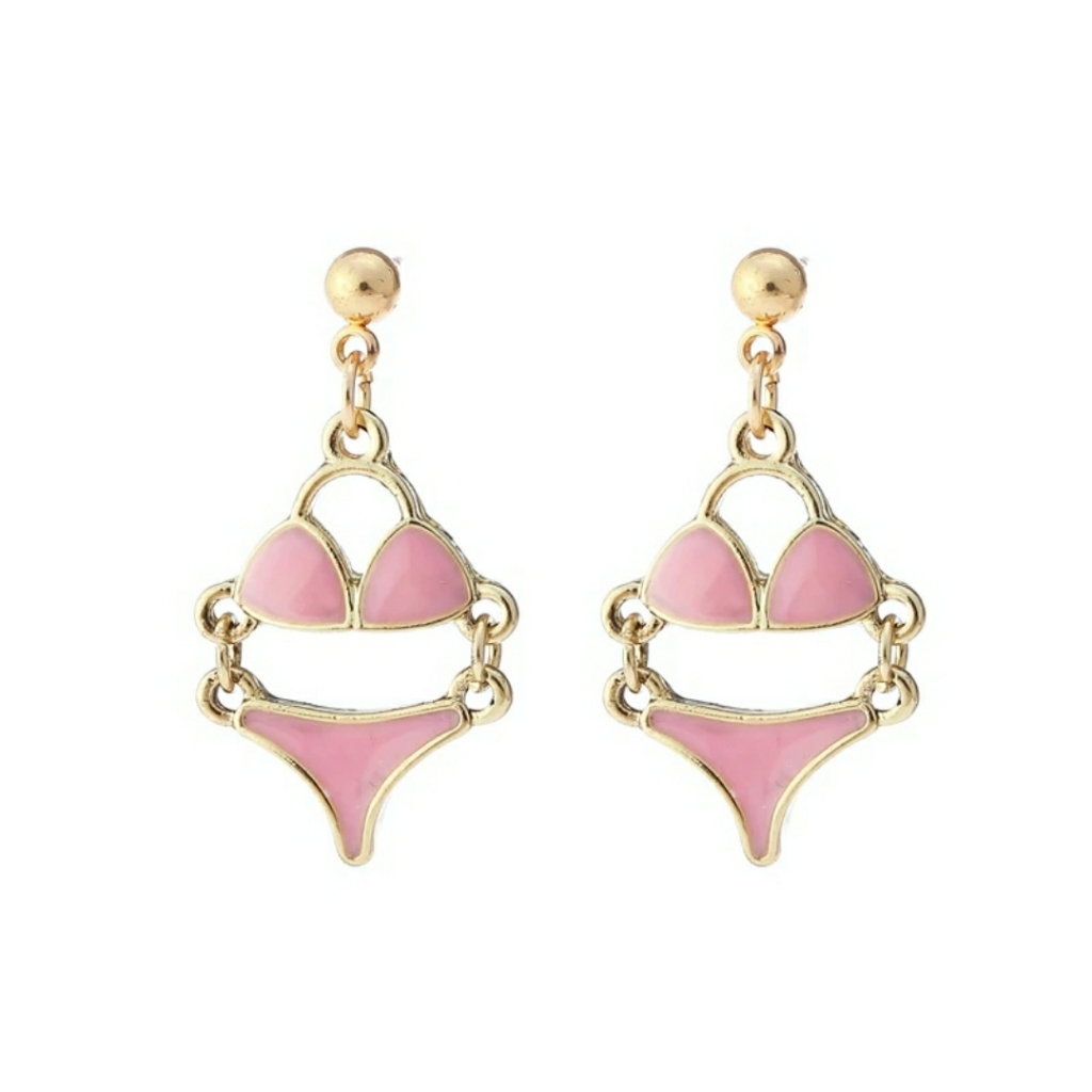 Enamel Resin Stud Earrings